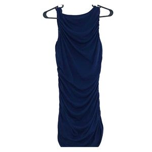 Venus navy blue mini dress